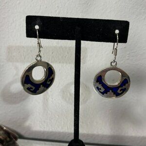 Vintage sterling silver Taxco earrings Southwestern